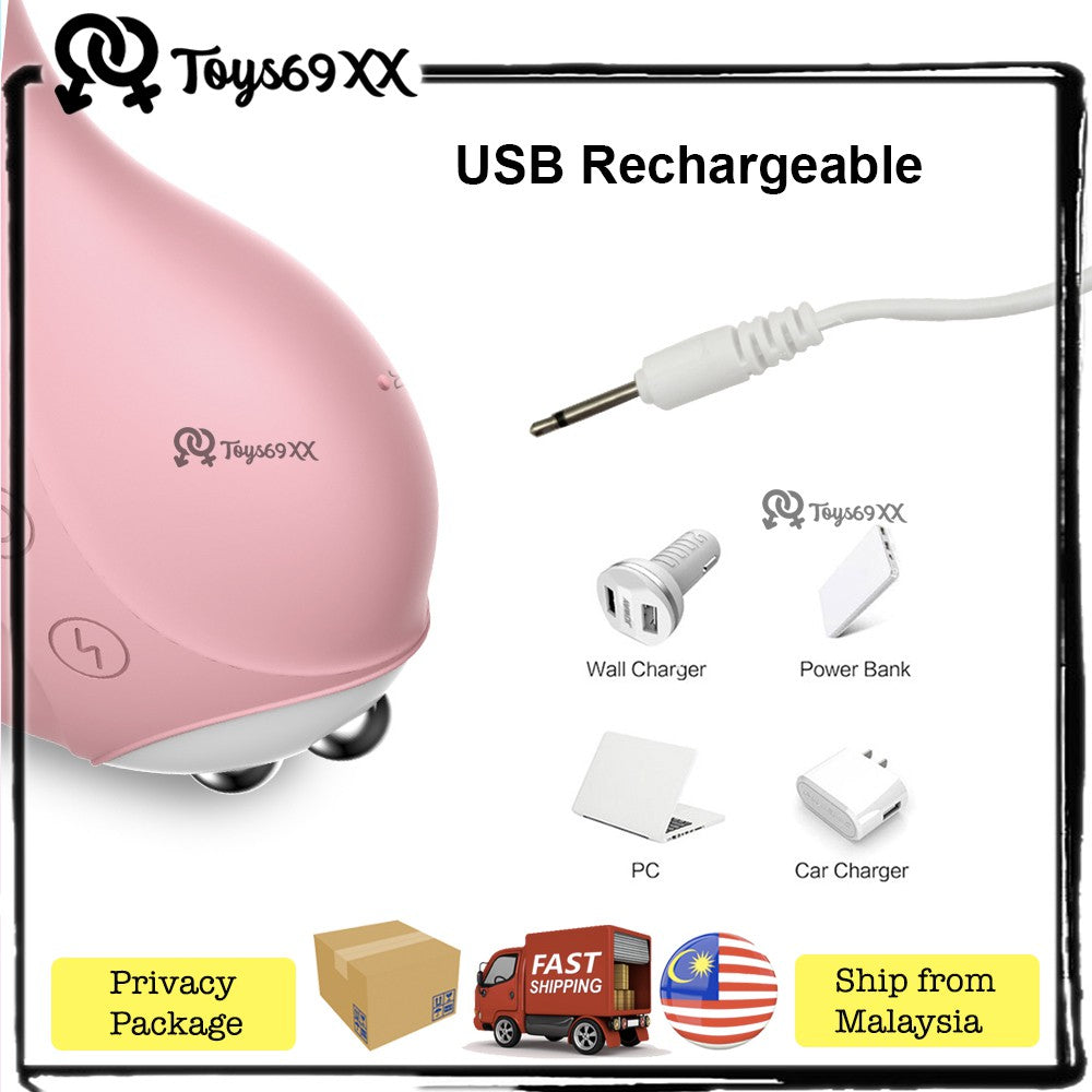 Rabbit Electric Shock Strong Vibrators For Women Sex Toys Clitoris Vagina Massager Anal Plug Female Masturbator Machine