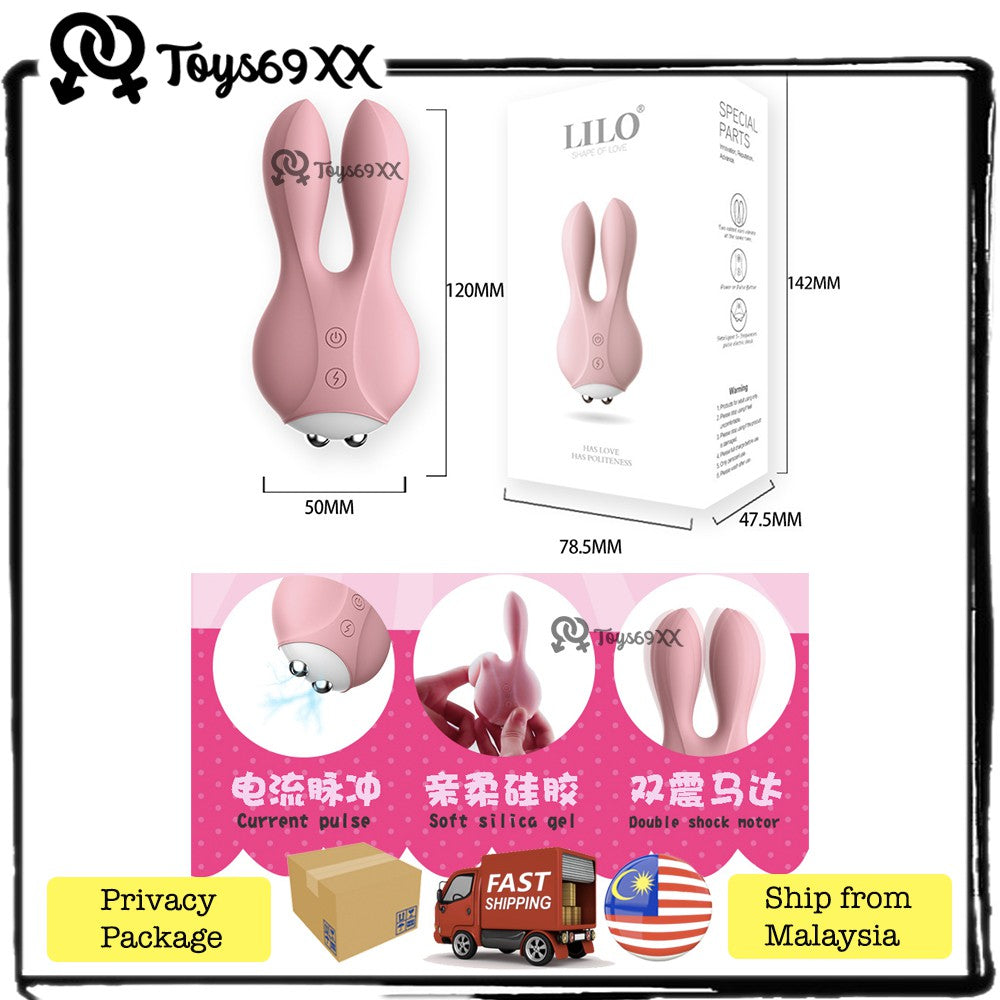 Rabbit Electric Shock Strong Vibrators For Women Sex Toys Clitoris Vagina Massager Anal Plug Female Masturbator Machine
