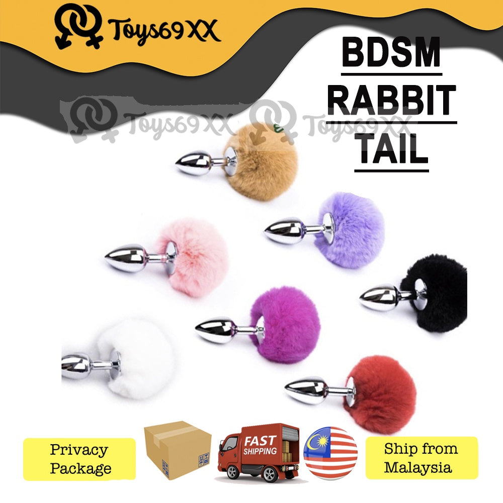 Fox Tail Anal Plug,Metal/Silicone Butt Plug Sex Toys,SM Adult Game Party Role Play Animal Tail Plug,Couple Flirt Toy Sex