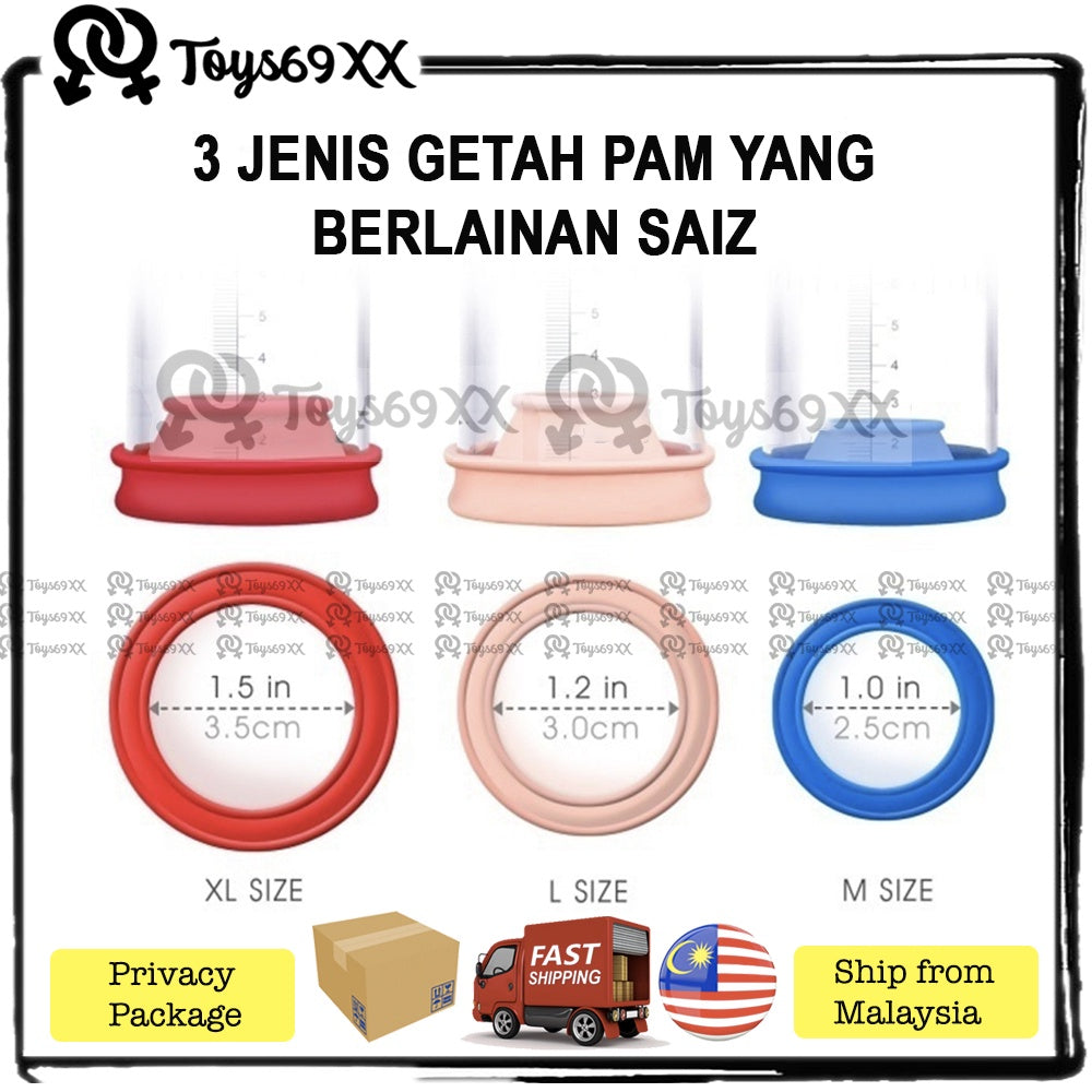 PUMP MATE Penis Pump For Men Enlargement Pam Zakar Bigger Pump Zakar Longer Sex Toys for Men Pembesar Zakar (Ready Stock