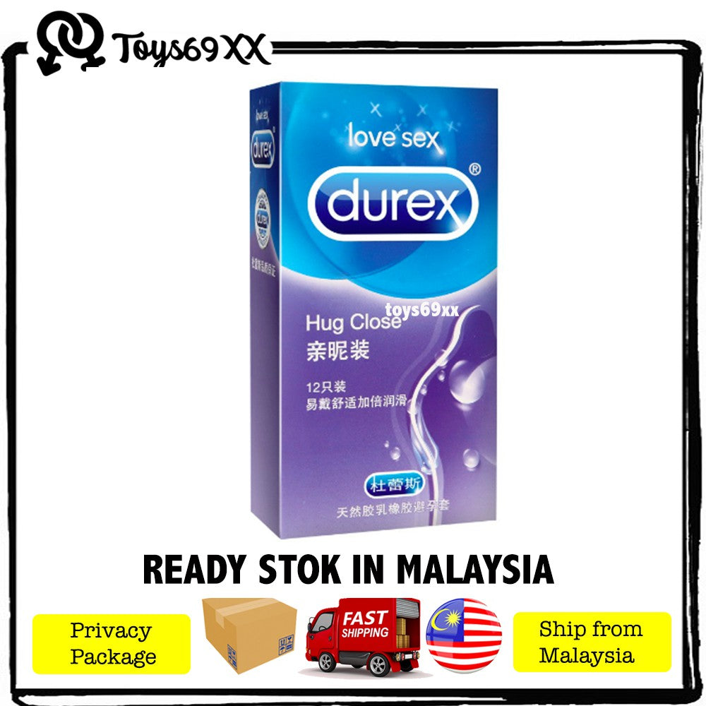 Durex Kondom Condom HUG CLOSE 12pcs READY STOK IN MALAYSIA