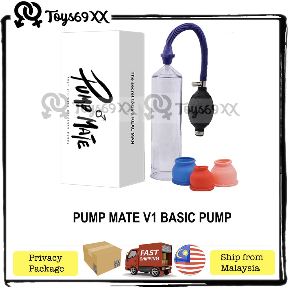 PUMP MATE Penis Pump For Men Enlargement Pam Zakar Bigger Pump Zakar Longer Sex Toys for Men Pembesar Zakar (Ready Stock