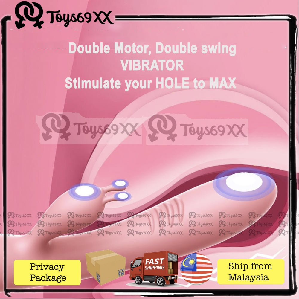 LILO - Cute Deer Dual Vibrators G-Spot Clitoris Stimulator Massager Chargeable - Pink Alat Seks Perempuan