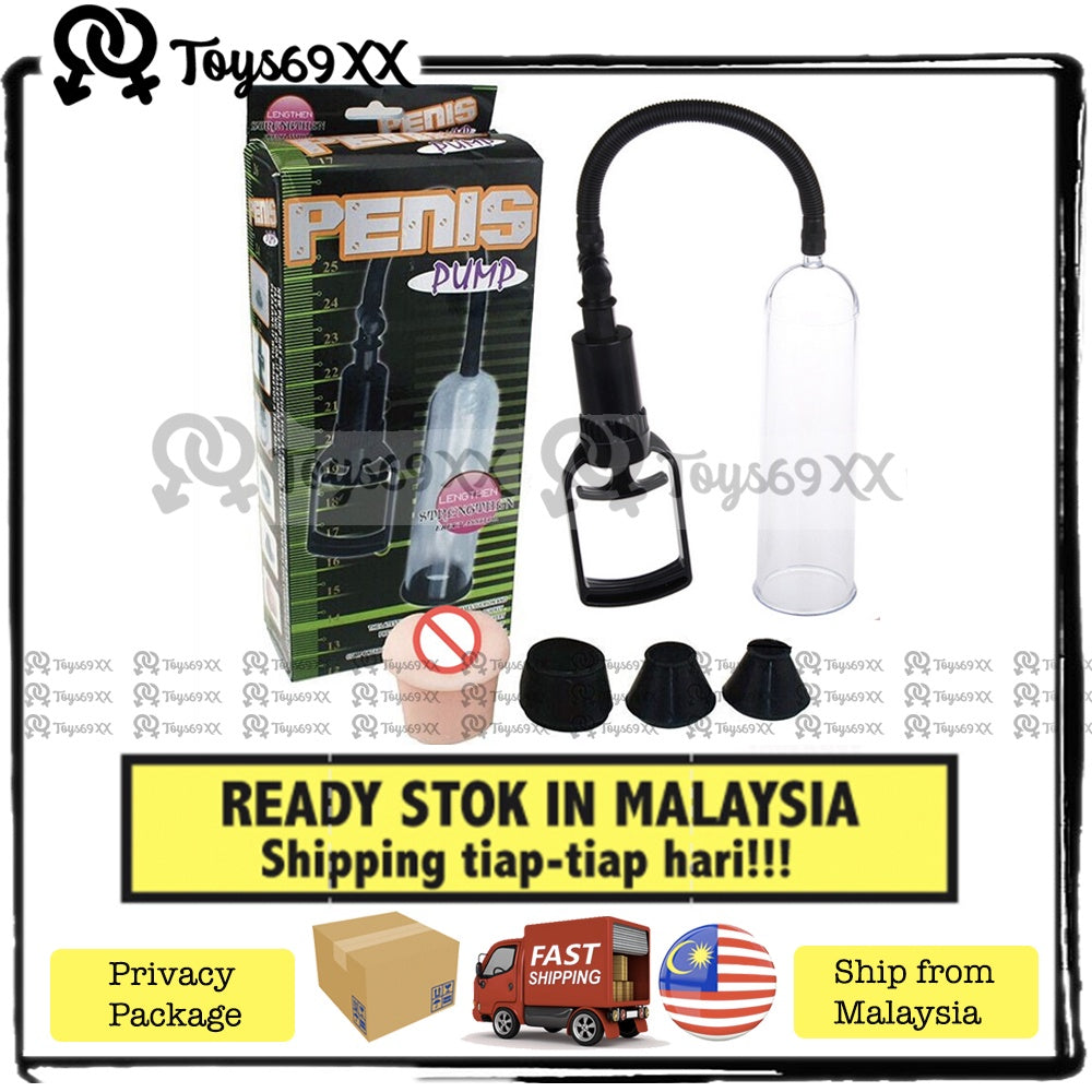 Penis Pump For Men Enlargement Increase Size Bigger Longer Masturbate Sex Toy Pam Pembesar Zakar Lelaki Pam Zakar