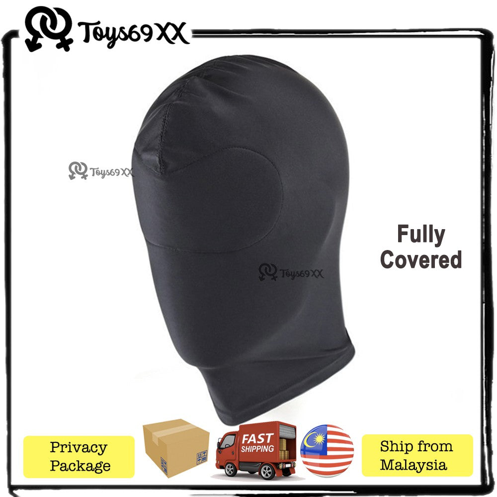 BDSM Bondage Sexy Blindfold Erotic Black Slave Restraint Fetish Hood Adult Sex Toys Soft Breathable Fabric Head Mask