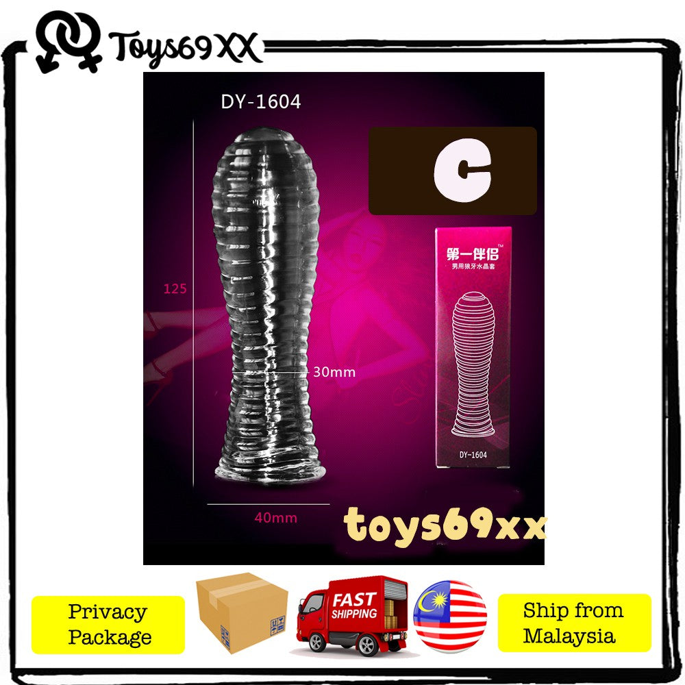 PINSE Time Delay Condom Adults Penis Kondom Lelaki Tahan Lama Crystal Clear Condom Kondom Spiky Tahan Lama