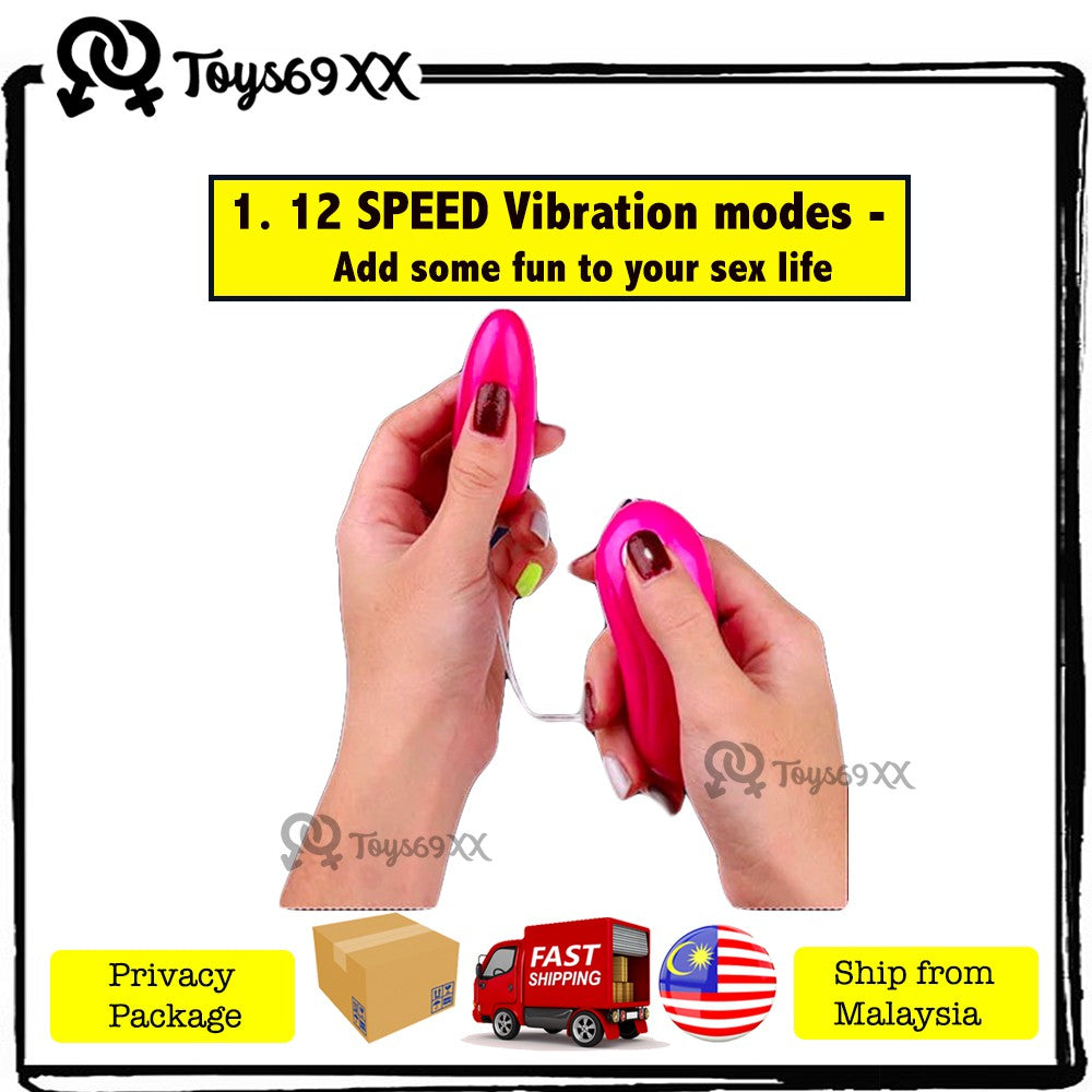 ALAT BANTU SEX WANITA 12 Frequency Vibrator Speed Vibrating Jump Egg Sex Toy Sek Toy For Wanita (100% Syok)