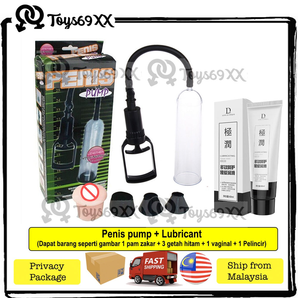 Penis Pump For Men Enlargement Increase Size Bigger Longer Masturbate Sex Toy Pam Pembesar Zakar Lelaki Pam Zakar