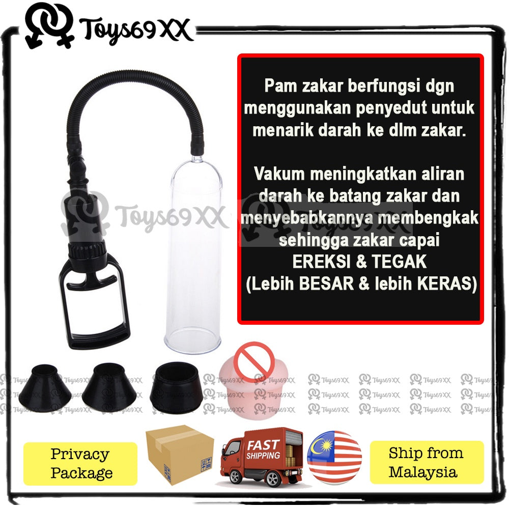 Penis Pump For Men Enlargement Increase Size Bigger Longer Masturbate Sex Toy Pam Pembesar Zakar Lelaki Pam Zakar