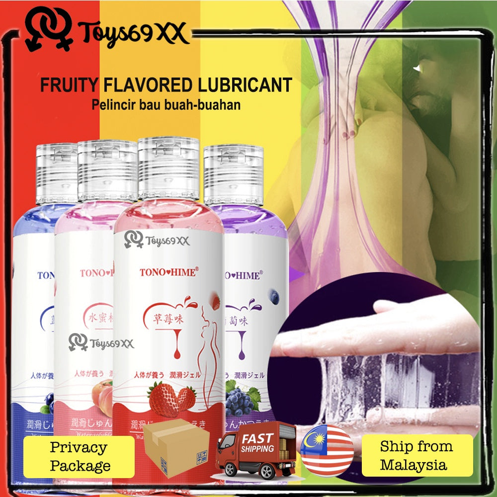 Fruity Smell Sex Lubricant Gel For Women Men Lover Strawberry/Cherry/Peach 80ml Lubricant SEX Pelincir Sek