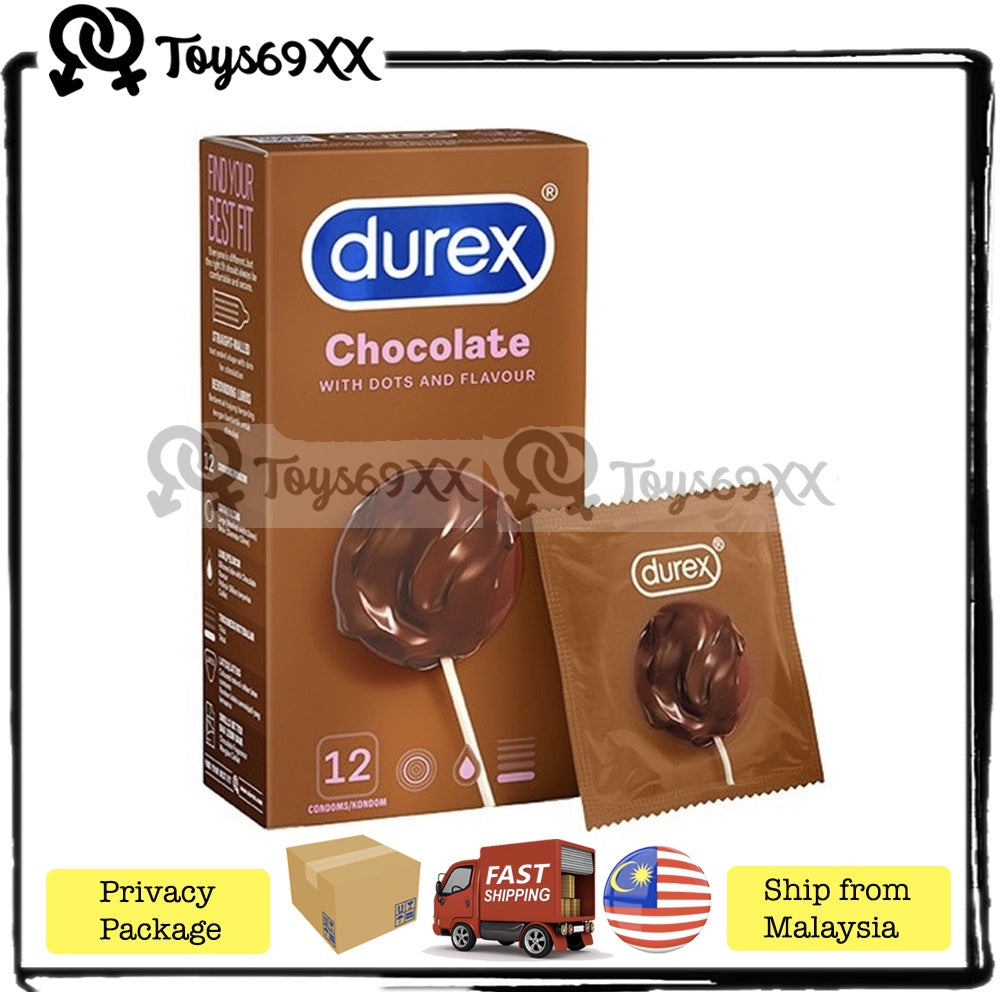 Durex Condom Strawberry Chocolate 3s 12s Kondom Durex Perisa Strawberi Perisa Coklat