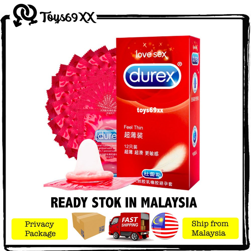 Durex Kondom Condom FEEL THIN 12pcs READY STOK IN MALAYSIA