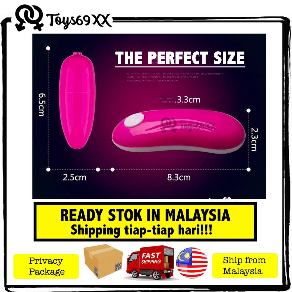 ALAT BANTU SEX WANITA 12 Frequency Vibrator Speed Vibrating Jump Egg Sex Toy Sek Toy For Wanita (100% Syok)