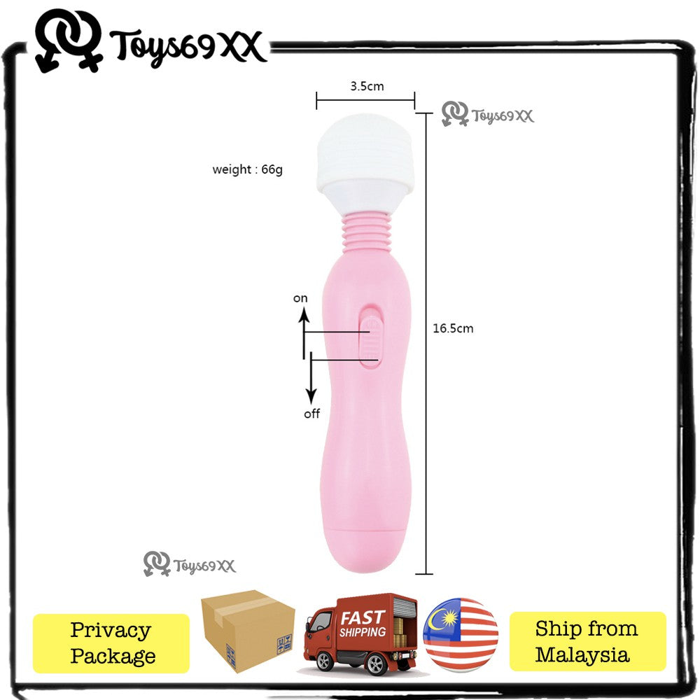 Female Sex Toy Mini AV Quit Vibrator Masturbation Massage Wand Sex Toy ,Sek Toy-ALAT AV VIBRATOR ,Bantuan Sek