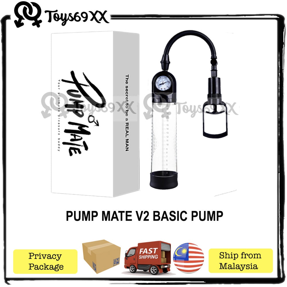 PUMP MATE Penis Pump For Men Enlargement Pam Zakar Bigger Pump Zakar Longer Sex Toys for Men Pembesar Zakar (Ready Stock