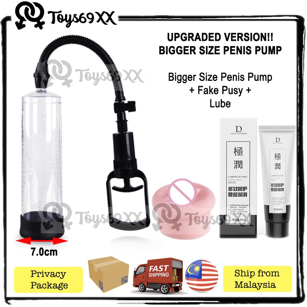 Penis Pump For Men Enlargement Increase Size Bigger Longer Masturbate Sex Toy Pam Pembesar Zakar Lelaki Pam Zakar