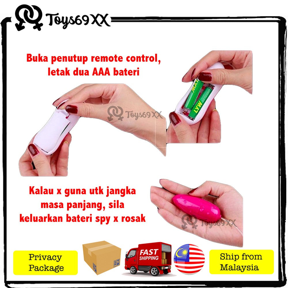 ALAT BANTU SEX WANITA 12 Frequency Vibrator Speed Vibrating Jump Egg Sex Toy Sek Toy For Wanita (100% Syok)
