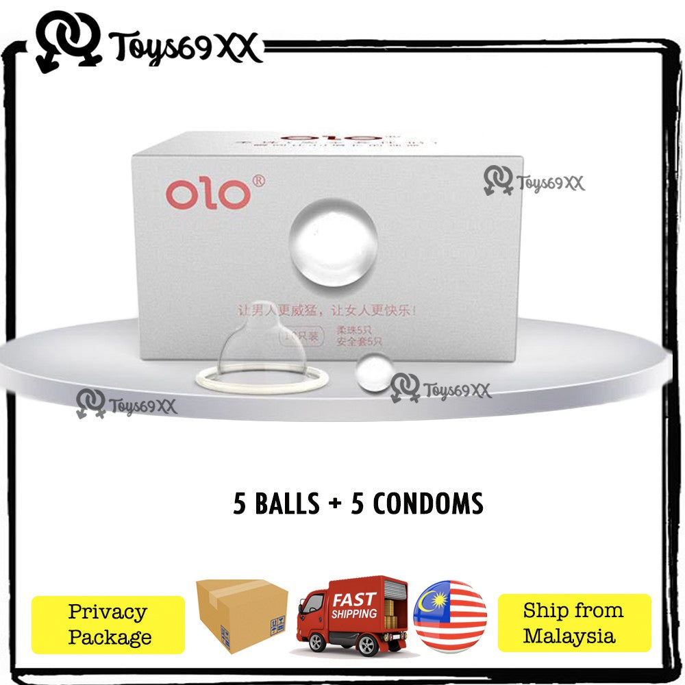 OLO G Spot Latex Condom With Soft Ball Kondom Tahan Lama Penis Extender Penis Sleeve Delay Ejaculation Sex Toys For Men