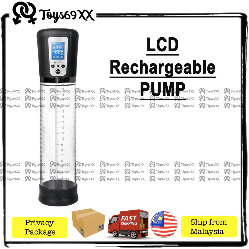 BATTERY PENIS PUMP USB RECHARGE LCD Rechargeable Penis Enlargement Automatic Vacuum Penis Pump Pam Pembesar Zakar