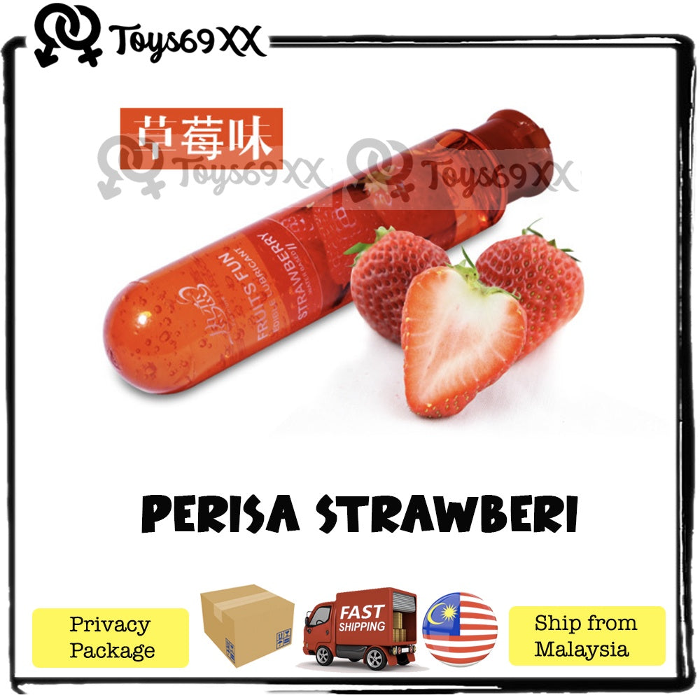 Fruity Smell Sex Lubricant Gel For Women Men Lover Strawberry/Cherry/Peach 80ml Lubricant SEX Pelincir Sek