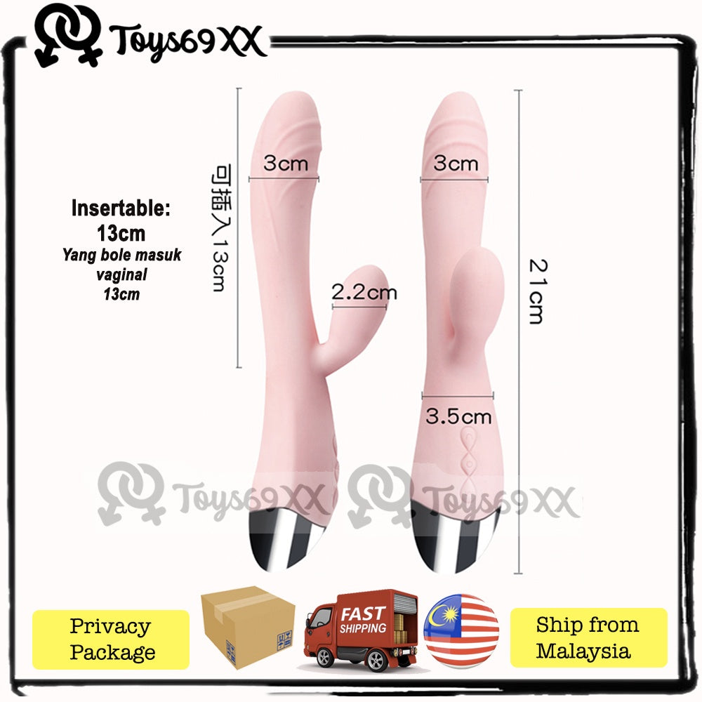 【Mesti Syok】Dildo Women G Spot Clitoris Stimulator Vibrator/Sex Toy For Women/Adult Toys/Vibrator For women/Female Toys