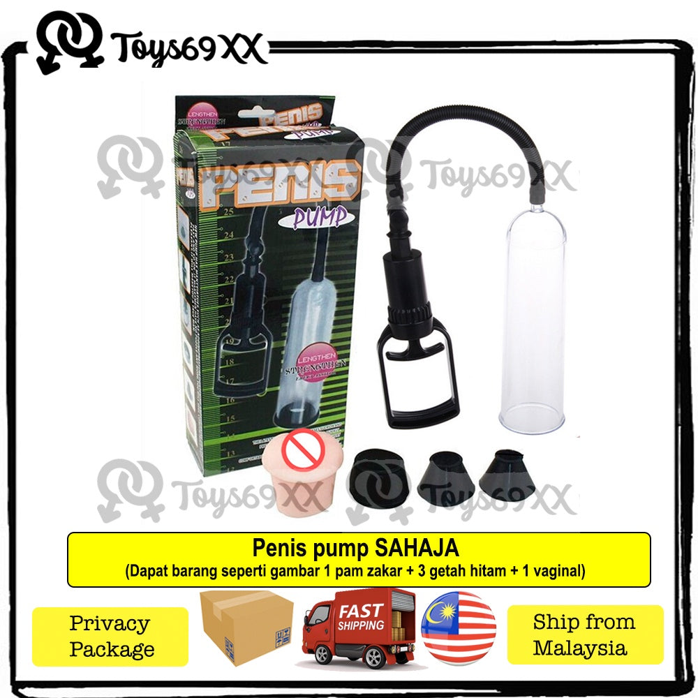 Penis Pump For Men Enlargement Increase Size Bigger Longer Masturbate Sex Toy Pam Pembesar Zakar Lelaki Pam Zakar