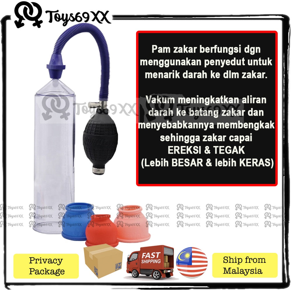 PUMP MATE Penis Pump For Men Enlargement Pam Zakar Bigger Pump Zakar Longer Sex Toys for Men Pembesar Zakar (Ready Stock