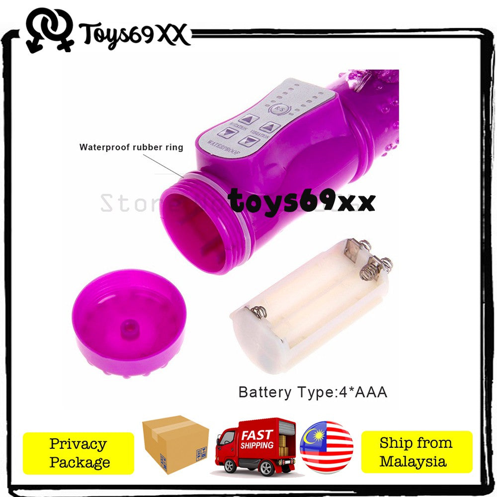 Jack Rabbit Dildo Vibrator 12 modes G Spot Clitoris Stimulator Masturbate Female