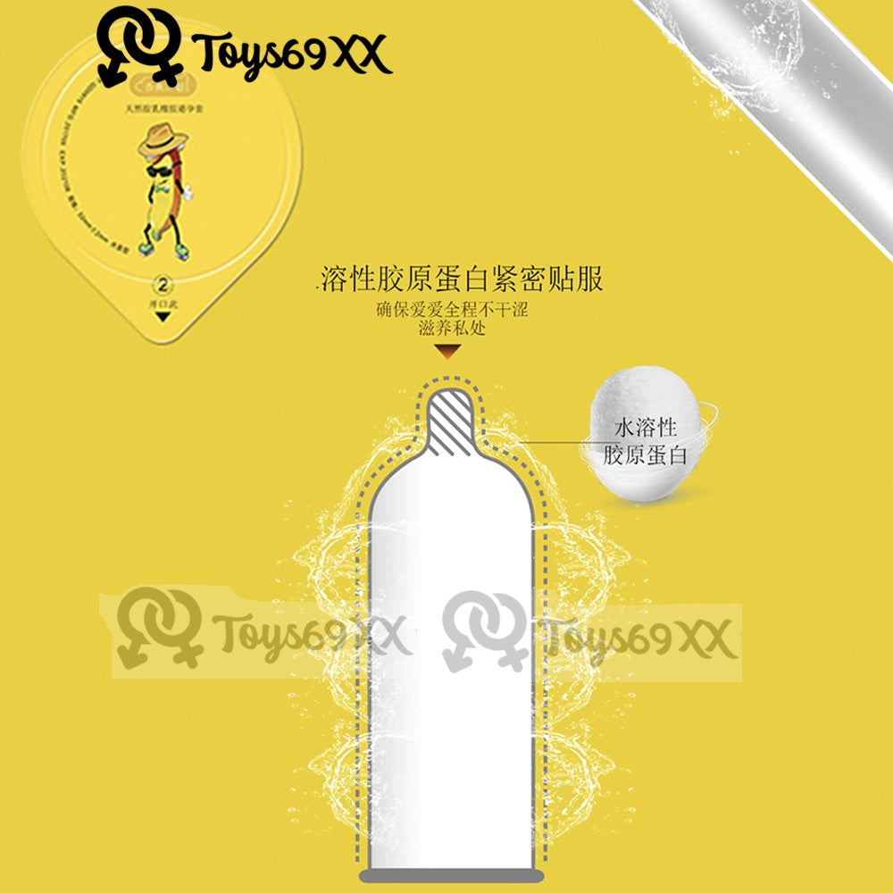 BANANA PROJECT 0.02MM ULTRA-THIN, DELAY CONDOM 香蕉计划安全套 Kondom Banana 10 pcs FREE 3 pcs Delay Wipes