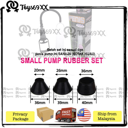 [3 pc/set] Silicone Rubber Ring Sleeve for Men Penis Pump Enlargement Penis Pump Alat Lancap Pembesar Lancap