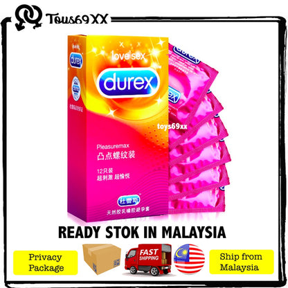 Durex Kondom Condom PLEASUREMAX 12pcs READY STOK IN MALAYSIA