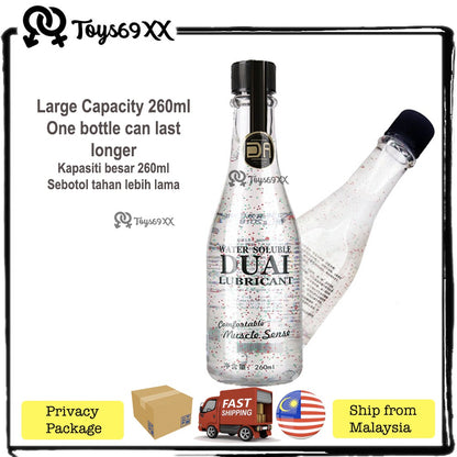 [SUPER SAVER] DUAI 260ml Lubricant For Sex Lubricant Massage Oil Water Based Lubricant Adult Toys ,Sex Product,Pelincir