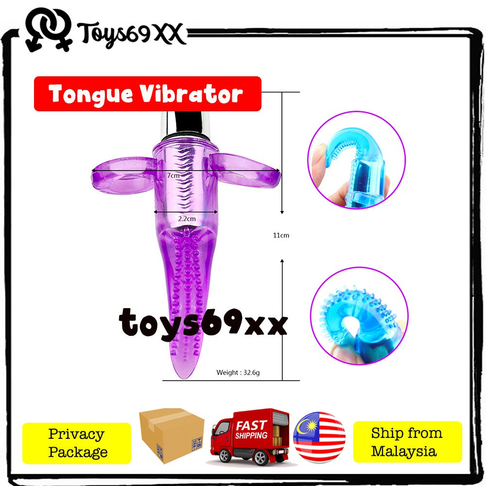 Lip Mouth Tongue Vibrator Thumb Finger Ring Vibrating G Spot Clitoral Stimulation Tongue Vibrator Female Sex Toy