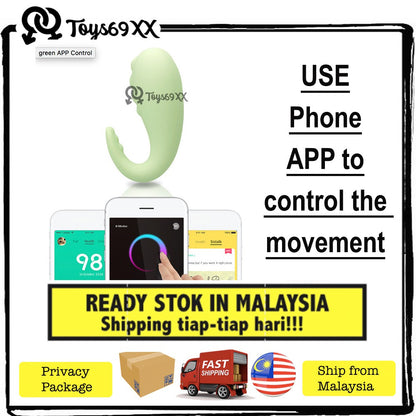 [100% MAX SYOK] Monster Pub Phone APP Controlled Bluetooth G-spot Vibrator Rechargeable Waterproof Adult Sex Toy