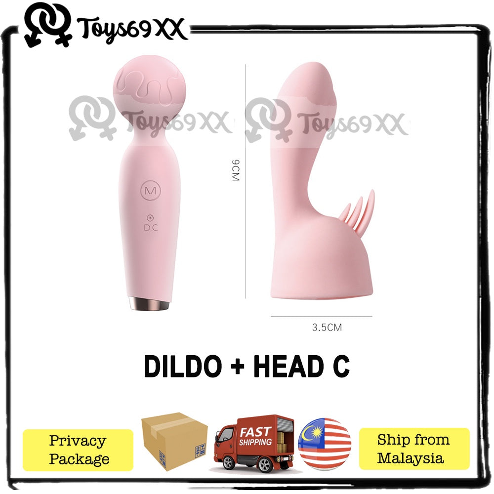 Powerful LILO G-spot Clitoris Stimulator Dildo Vibrator 10 frequency double head vibration 360 ° rotation head 45mm HEAD