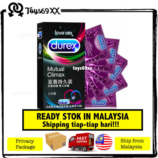 Durex Kondom Condom MUTUAL CLIMAX 12pcs READY STOK IN MALAYSIA