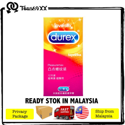 Durex Kondom Condom PLEASUREMAX 12pcs READY STOK IN MALAYSIA