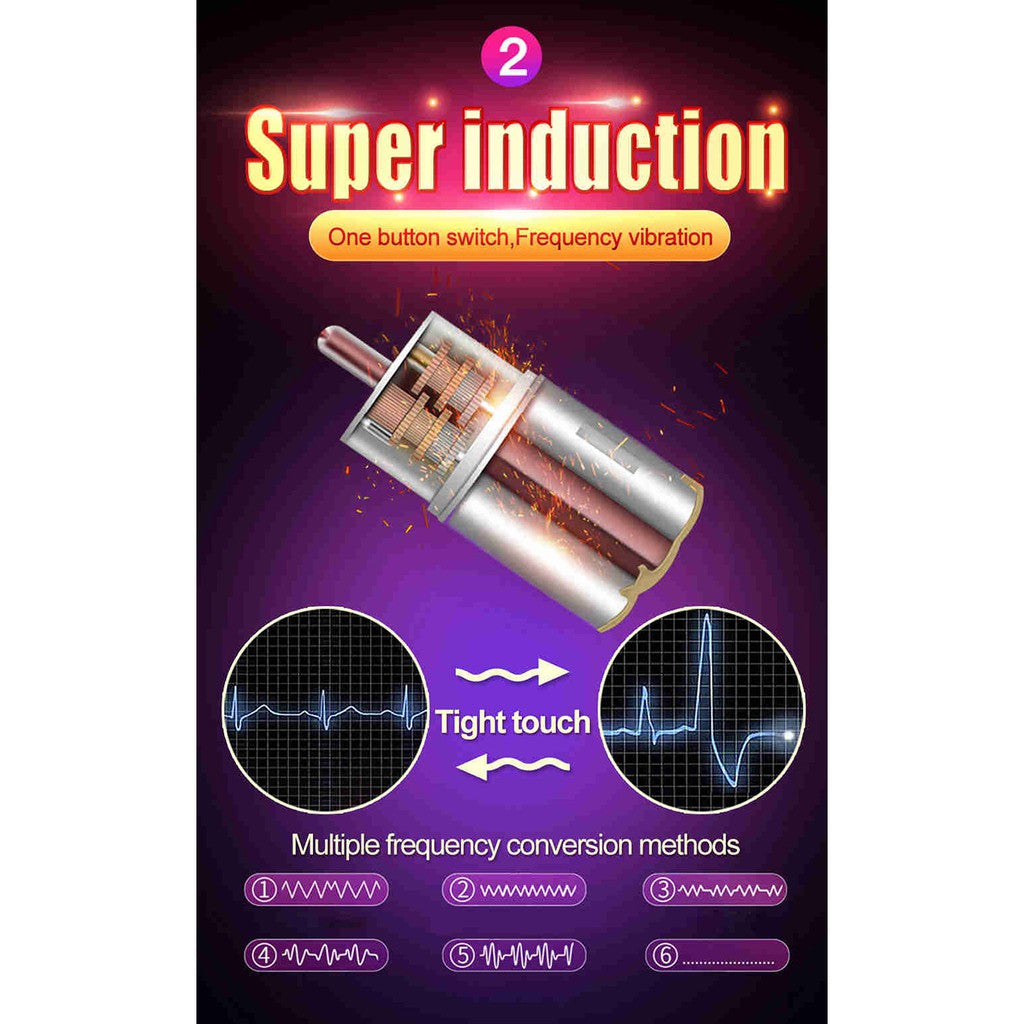 2 IN 1 SMART Auto Male Masturbator Sound + Vibration DIY Masturbation (USB Rechargeable Headphone ) Fake Pussy 飞机杯