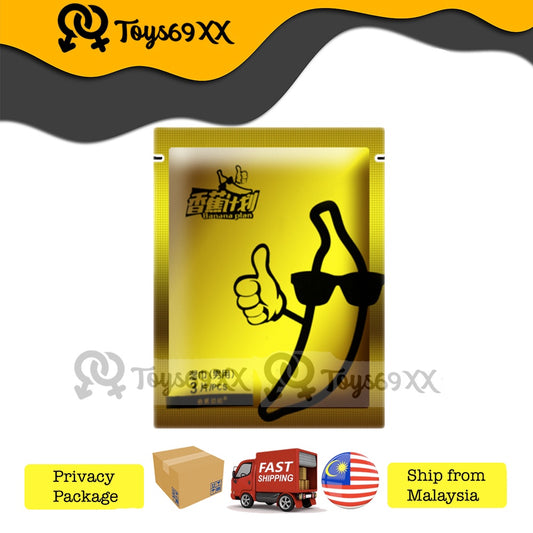 [ Banana Project Magic Tisu ] Tissue Magik Tahan Lama For Men Natura Oil Long Lasting Funtion Seks 延迟湿纸巾/男性持久情趣用品/