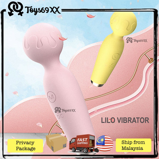 Powerful LILO G-spot Clitoris Stimulator Dildo Vibrator 10 frequency double head vibration 360 ° rotation head 45mm HEAD