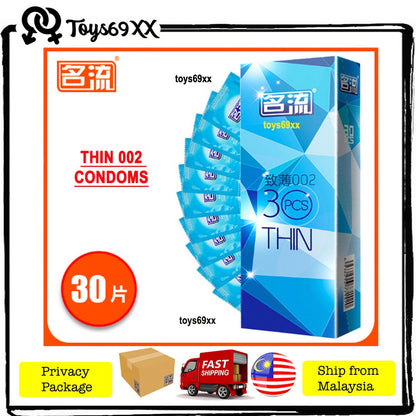 MingLiu Super Thin Latex Condom Condom Thin/Comfort/Pleasuremax/Tingle/Together/Select (100% Selamat)