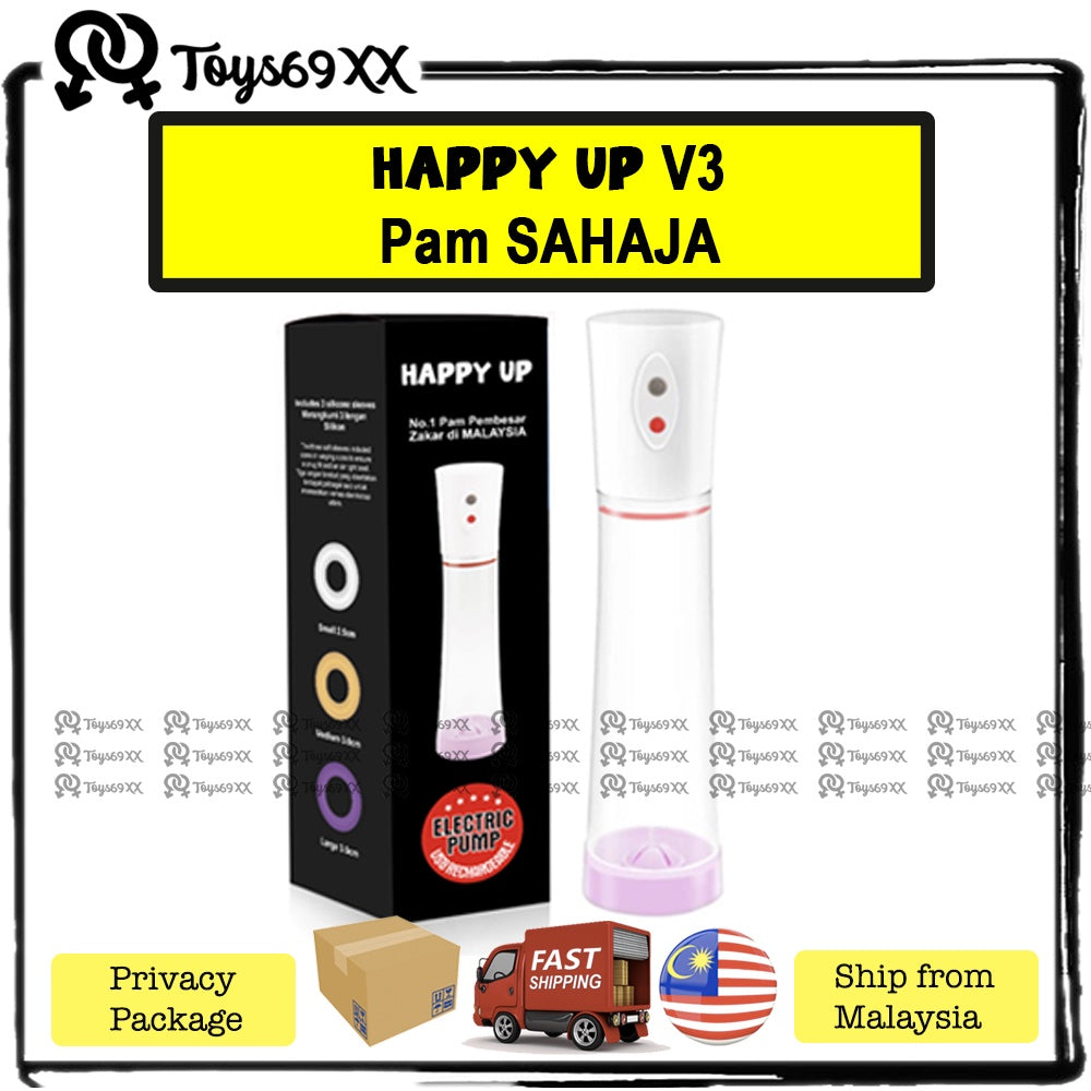 [HAPPY UP PENIS PUMP] Pam Pembesar Zakar Enlargement for Men Penis Pump Male Penis Enlarge Extender Increase Size Bigger