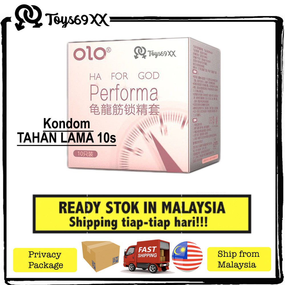 OLO 001 Condom "0.01mm Thinnest Long lasting Sex" Kondom 001 Natural Latex - Kondom Tahan Lama Kondom Berduri Kondom Nip