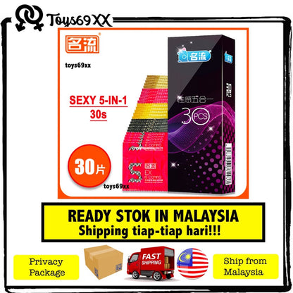 MingLiu Super Thin Latex Condom Condom Thin/Comfort/Pleasuremax/Tingle/Together/Select (100% Selamat)