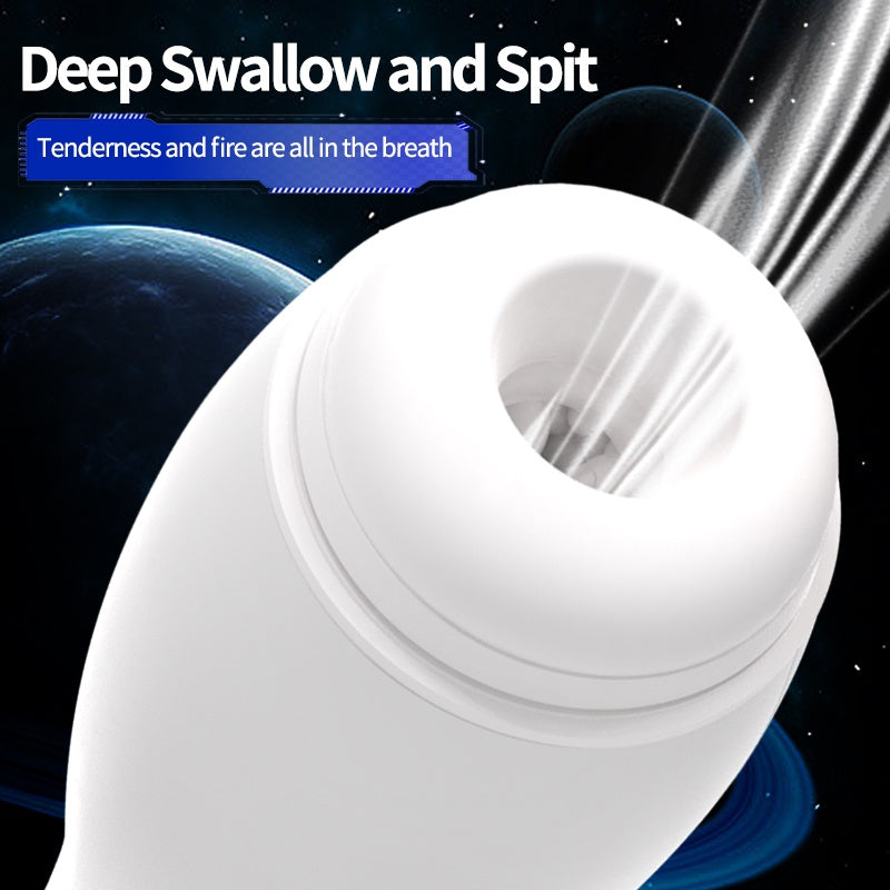 【SWALLOW & SUCK】Aeroplane Cup Vibration Fake Pussy Masturbation Cup with Voice Real Vagina Male Sex Toys 10 Frequencies
