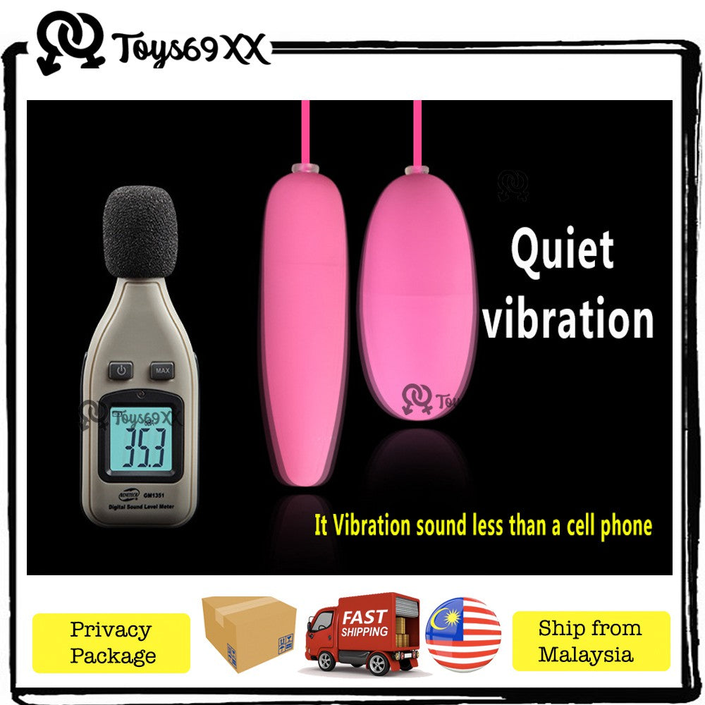 [DOUBL SYOK FOR WOMEN] Dobule Egg Vibrator Jump Egg Clitoral G-Spot Stimulators Sex Toy Adult Toy DOUBLE EGG DOUBLE SYOK