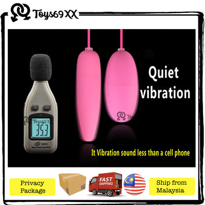 [DOUBL SYOK FOR WOMEN] Dobule Egg Vibrator Jump Egg Clitoral G-Spot Stimulators Sex Toy Adult Toy DOUBLE EGG DOUBLE SYOK