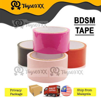 BDSM Bondage Restraint Tape SM Electrostatic tape Non Sticky Sex Bondage Tape Anti-Stick Hair 调教刑具女性束搏捆绑静电胶带