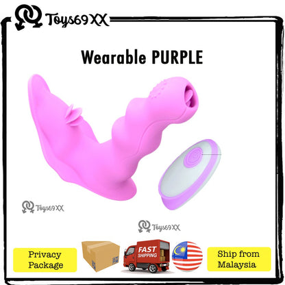 3 in 1 Wearable Dildo G spot Vibrator Wireless Remote Control Panties Sex Toys for Women Lick Clitoris Auto Warming