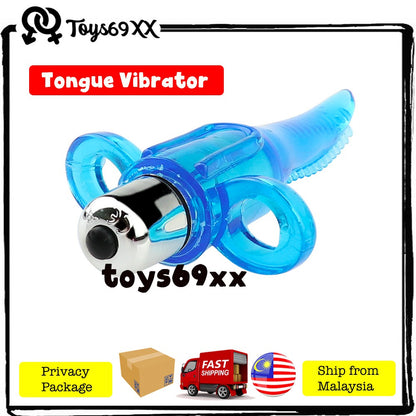 Lip Mouth Tongue Vibrator Thumb Finger Ring Vibrating G Spot Clitoral Stimulation Tongue Vibrator Female Sex Toy